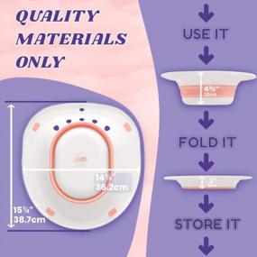 img 1 attached to Fivona Sitz Bath Seat: The Ultimate Solution For Hemorrhoids And Postpartum Care
