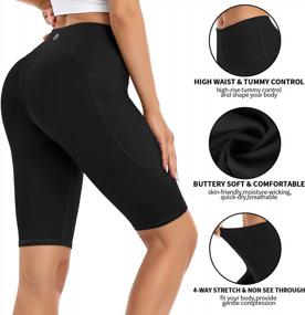 img 1 attached to Stay Cool And Comfortable With ATTRACO Women'S Knee Length Biker Shorts - Ideal For Yoga, Workout, Running, And More!