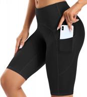 stay cool and comfortable with attraco women's knee length biker shorts - ideal for yoga, workout, running, and more! logo