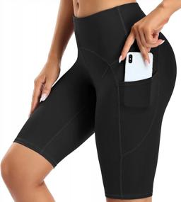img 4 attached to Stay Cool And Comfortable With ATTRACO Women'S Knee Length Biker Shorts - Ideal For Yoga, Workout, Running, And More!