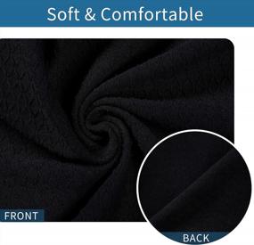 img 2 attached to Transform Your Dining Room With Smiry Stretch Jacquard Seat Covers - Set Of 2, Black