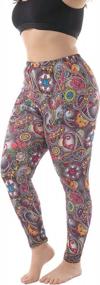 img 4 attached to Stay Cool And Stylish With ZERDOCEAN'S Printed Plus Size Leggings For Summer - Size 3X