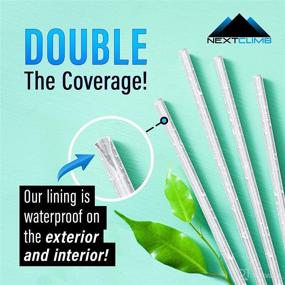 img 3 attached to 🥤 Silver Waterproof Paper Straws - Biodegradable & Eco-Friendly Disposable Drinking Straws (100-Pack)