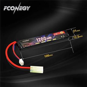 img 2 attached to 7.4V 1200MAh 20C Lipo Аккумулятор с маленькой вилкой Tamiya для страйкбольного пистолета/винтовки - Fconegy 2S