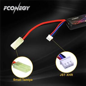 img 1 attached to 7.4V 1200MAh 20C Lipo Аккумулятор с маленькой вилкой Tamiya для страйкбольного пистолета/винтовки - Fconegy 2S