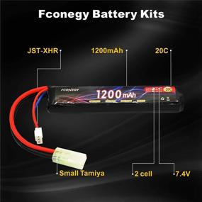 img 3 attached to 7.4V 1200MAh 20C Lipo Аккумулятор с маленькой вилкой Tamiya для страйкбольного пистолета/винтовки - Fconegy 2S