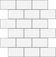 плитка для фартука longking peel and stick, белая/серая затирка (10 листов), более толстая конструкция премиум-класса логотип