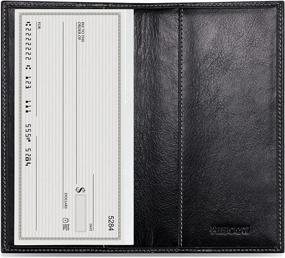 img 3 attached to Full Grain Leather Checkbook Cover: HISCOW Minimalist Design