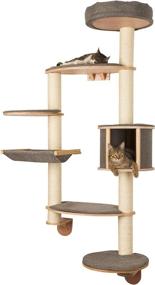 img 4 attached to 🐱 Ultimate Space-Saving Solution: Kerbl Dolomit Tofana Wall-Mounted Cat Tree