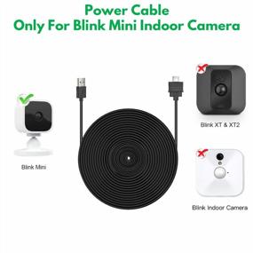 img 3 attached to 2-Pack Of ALERTCAM Extension USB Charger Cables (25Ft/7.5M) For Blink Mini Cameras - Ensure Continuous Power For Your Camera (Plug And Camera Not Included) - Black