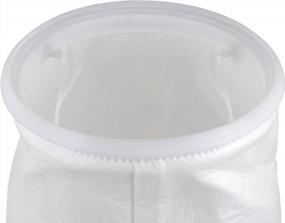 img 1 attached to Получите чистую воду с мешочным фильтром для жидкости SpiroPure — размер № 2, 5 микрон, полипропиленовый войлок, полипропиленовое кольцо (коробка из 40)