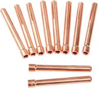 🔧 high-quality 10pcs 3/32" tig collet tips for wp17 18 26 torch - weld with precision logo