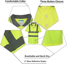 img 2 attached to Be Seen & Be Safe With SHORFUNE High Visibility Shirts