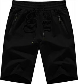 img 3 attached to MLANM Men'S Shorts Casual Fit Drawstring Summer Beach Shorts With Elastic Waist And Zipper Pockets