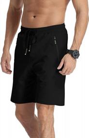 img 1 attached to MLANM Men'S Shorts Casual Fit Drawstring Summer Beach Shorts With Elastic Waist And Zipper Pockets