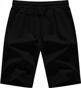 img 2 attached to MLANM Men'S Shorts Casual Fit Drawstring Summer Beach Shorts With Elastic Waist And Zipper Pockets