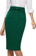 vfshow womens pleated business bodycon women's clothing at skirts logo