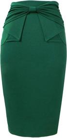 img 1 attached to VFSHOW Womens Pleated Business Bodycon Women's Clothing at Skirts