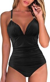 img 4 attached to 👙 RXRXCOCO Control Swimwear: Women's Swimsuits for Optimal Bathing - Clothing for Swimming & Cover Ups