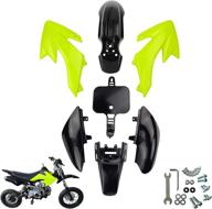 premium lwl crf50 xr50 plastic fairing body kits | crf50 ssr sdg pit dirt motor trail bike | vibrant green & black color combo логотип