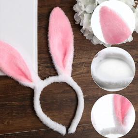 img 2 attached to Отправляйтесь в пасхальное веселье с набором из 4 повязок на голову LOVESTOWN'S Bunny Ears!