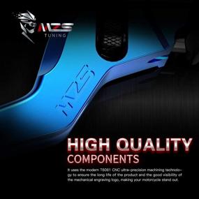 img 1 attached to 🛵 Blue Motorcycle Brake Clutch Levers Wheel Roller Adjustable Short CNC – MZS Compatible with GROM MSX125 Monkey 125 CBR500R CB500F CB500X CBR250R CBR300R CB300R CB300F