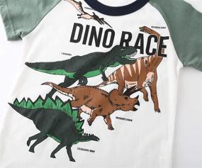 img 1 attached to 🦖 HowJoJo Dinosaur Graphic Boys' Cotton T-Shirts