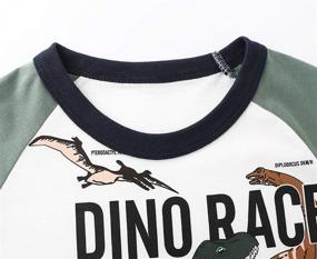 img 2 attached to 🦖 HowJoJo Dinosaur Graphic Boys' Cotton T-Shirts