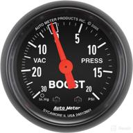 🚗 auto meter 2601 z-series 2" mechanical vacuum/boost gauge - accurate reading for your vehicle performance logo