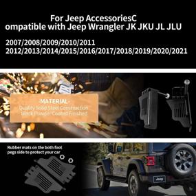 img 1 attached to YANWEN Exterior Compatible 2007 2018 Wrangler