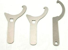 img 3 attached to 🔧 1320 Performance Stainless Steel Coilover Spanner Wrench Set - 3PCS for Easy Adjustments