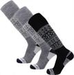 pure athlete alpaca ski socks logo