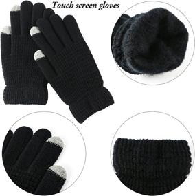 img 1 attached to Aneco Winter Knitted Beanie Stretch Women's Accessories ~ Scarves & Wraps