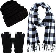 aneco winter knitted beanie stretch women's accessories ~ scarves & wraps логотип