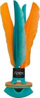 мягкий резиновый волан waboba flyer - идеально подходит для бадминтона в помещении и на открытом воздухе, индивидуального учебного пособия, садовых и семейных игр для детей и взрослых - модель (высота 22 см) логотип