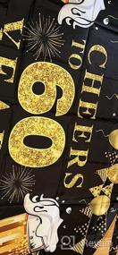 img 6 attached to Украшения для вечеринки по случаю 30-летия - черно-золотой приветственный фон для 30-летнего баннера, юбилейный знак для фотобудки и расходные материалы (72,8 X 43,3 дюйма)