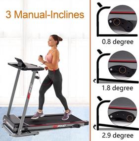img 1 attached to Compact Folding Treadmill For Home Gym - Portable Electric Running Machine, No Installation Required!