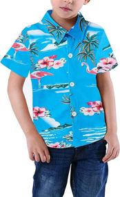 img 2 attached to 🍍 Shop Vibrant RAISEVERN Hawaiian Tropical Pineapple Boys' Clothing: Tops, Tees & Shirts