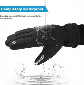 img 1 attached to Anqier Winter Gloves For Men Women Waterproof Ski Gloves Thermal Gloves 3M Thinsulate Snow Snowboard Cold Weather Gloves