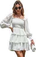 👗 byinns womens layered square lantern dresses for women's clothing logo