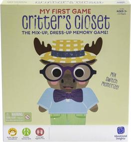 img 1 attached to Enhance Your Child'S Memory Skills With Educational Insights My First Game: Critter'S Closet For Toddlers, Ages 3+