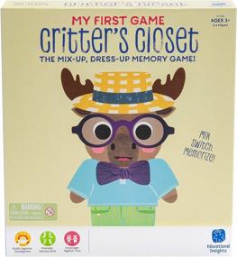 img 4 attached to Enhance Your Child'S Memory Skills With Educational Insights My First Game: Critter'S Closet For Toddlers, Ages 3+