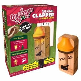 img 4 attached to A Christmas Story Clapper - Nightlight Leg Lamp, Says Movie Quotes, Wireless Sound Activated On/Off Light Switch, Clap Detection, Perfect For Kitchen/Bedroom/TV/Appliances, 120 V Wall Plug, Smart Home