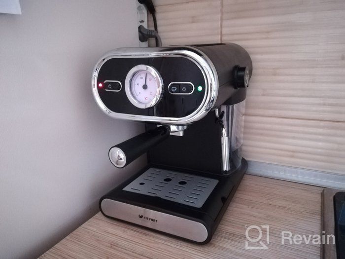 img 1 attached to Rozhkovy coffee maker Kitfort KT-702, black review by Dagmara Brzeziska ᠌