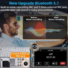 img 3 attached to 🚗 PLZ MP-902: Full HD 7 Inch Double Din Car Stereo with Mirror Link, Bluetooth 5.1, Backup Camera, and More!