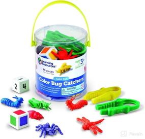 img 4 attached to 🐞 Learning Resources Take 10! Color Bug Catchers: Enhancing Fine Motor Skills for Kids (Ages 3+) - Ideal for 2-4 Players!