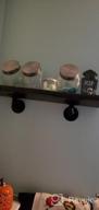 img 1 attached to GeilSpace Rustic Industrial Pipe Floating Shelf Brackets, Double Flange, Black Paint, Set Of 4 - Industrial Fittings, Flanges, Pipes For Custom Floating Shelves, Wall-Mounted DIY Bracket (2 Inch) review by Lakeem Pickel