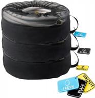3 pack waterproof rv hose storage bags - camper accessories for motorhome electrical cables, fresh/black/grey water hoses логотип