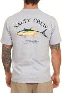 salty crew mount sleeve heather men's clothing for active логотип