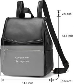 img 2 attached to Backpack Leather Outdoor Capacity Stroller Diapering